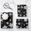 Search for black sparkly wrapping paper Stars