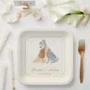 Search for bride and groom plates Watercolor