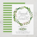 Search for boho sweet 16 invitations Botanical