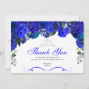 Search for royal blue thank you cards Mis quince anos