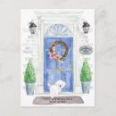 Search for moving announcement postcards Front door