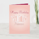 Search for princess birthday cards White