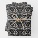 Search for damask wrapping paper Black and white