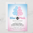 Search for pink blue balloon gender reveal invitations What do you think