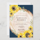 Search for navy blue and sunflower wedding invitations Barn wood