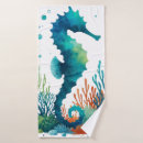 Search for seahorse bath towels Nautical