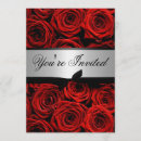 Search for red and silver wedding invitations Roses