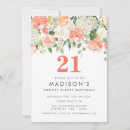 Search for country 21st birthday invitations Watercolor