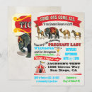 Search for circus baby shower invitations Vintage