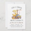 Search for 3 year old boy birthday invitations Watercolor