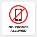 Search for no cell phone stickers Prohibited