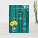 Search for teal sunflower wedding invitations Fall