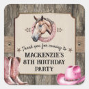 Search for cowgirl thank you stickers Cowgirl birthday party