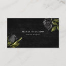 Search for gothic business cards Black rose