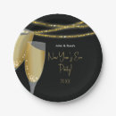 Search for new years eve plates Holiday party