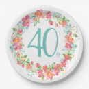 Search for 40th birthday plates Garden