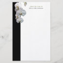 Search for orchid stationery paper White orchids