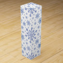 Search for christmas wine gift boxes Snowflakes