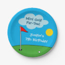 Search for golf birthday plates Party