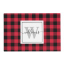 Search for monogram placemats Buffalo check