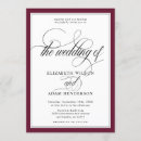 Search for burgundy wedding invitations Traditional
