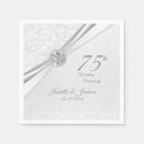 Search for 75th anniversary napkins Elegant