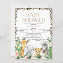 Search for leopard print baby shower invitations Jungle animals