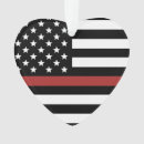 Search for fire department ornaments Thin red line