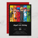Search for ladybug birthday invitations Miraculous kids show