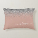 Search for glitter pillows Blush pink