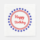Search for patriotic napkins Stars
