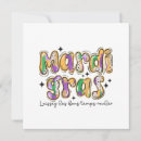 Search for mardi gras save the dates Green