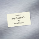 Search for candles business cards Logo