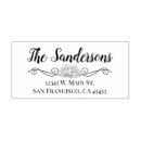 Search for floral stamps Simple typography