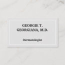 Search for dermatologist business cards Medical doctor