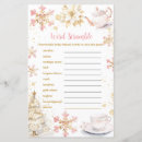 Search for snowflake baby shower games Word scramble