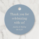 Search for dusty blue favor tags Classic