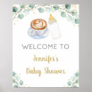 Search for baby is brewing welcome signs Coffee baby shower