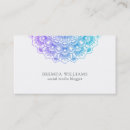 Search for mandala business cards Blue