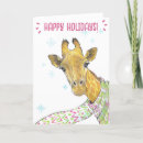 Search for giraffe christmas cards Safari