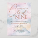 Search for cloud 9 invitations Girly chic trendy modern
