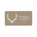 Search for deer return address labels Brown