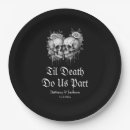 Search for gothic halloween paper plates Black and white