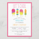Search for lets chill party invitations Ice cream