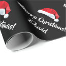 Search for black santa wrapping paper Red and black