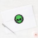 Search for alien space head stickers Extraterrestrial