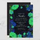 Search for neon wedding invitations Blue