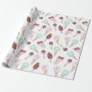 Search for ice cream wrapping paper White