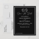 Search for black and white save the dates postcards Simple