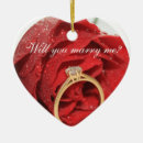 Search for will you marry me ornaments Red